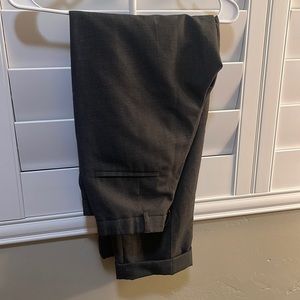 Exclusive Vintage Dark Gray Delta Trousers w/ Fine Pattern Details